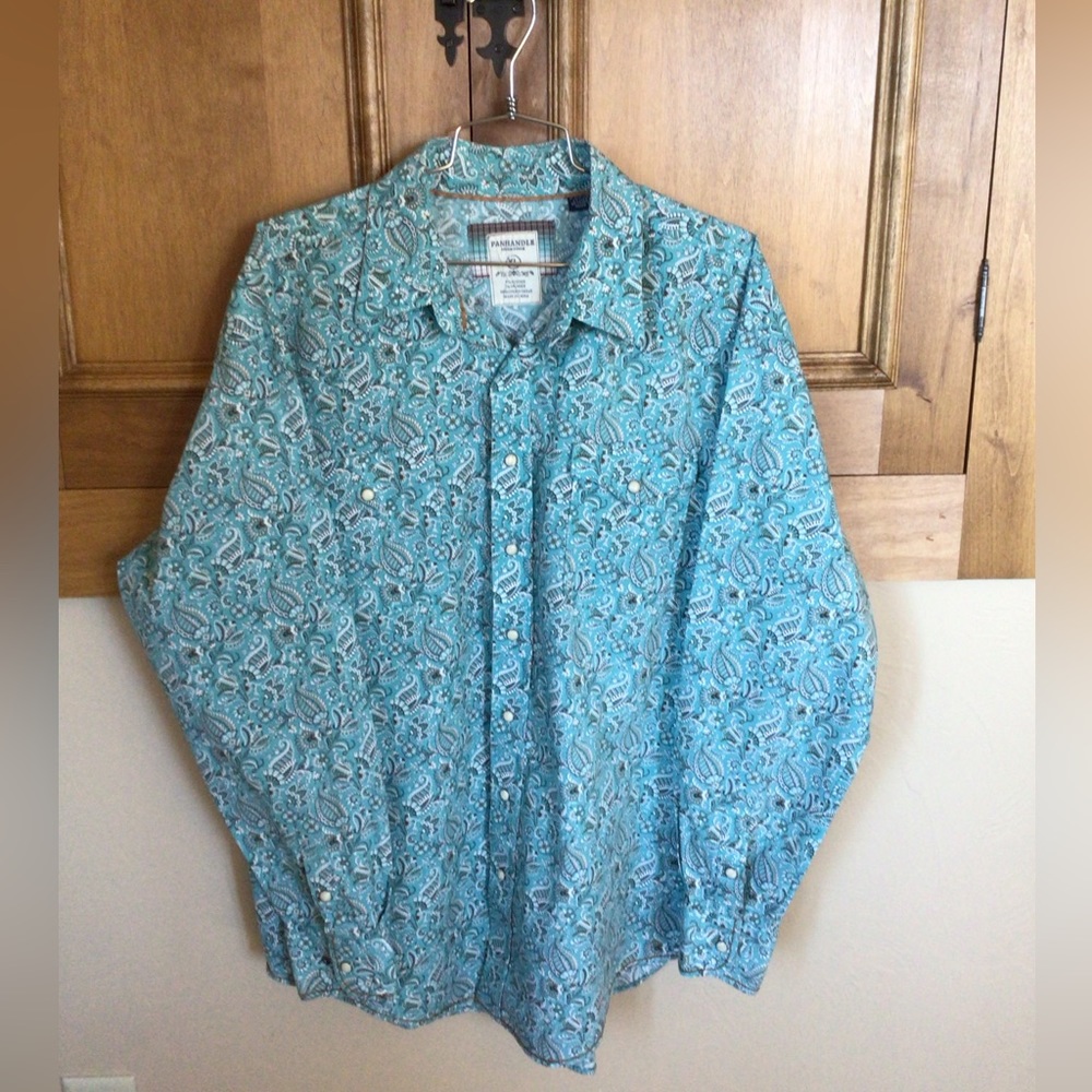 Panhandle rough stock pearl snap western shirt.